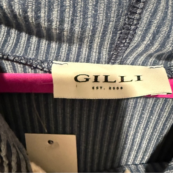 Gilli Soft Blue Hooded Dress Casual Coverups - Picture 2 of 10